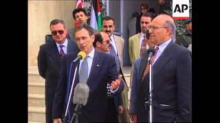 Jerusalemwest Bank - Arafat Meets Cem For Talks