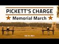 PICKETT'S CHARGE Memorial March - July 3rd 2021