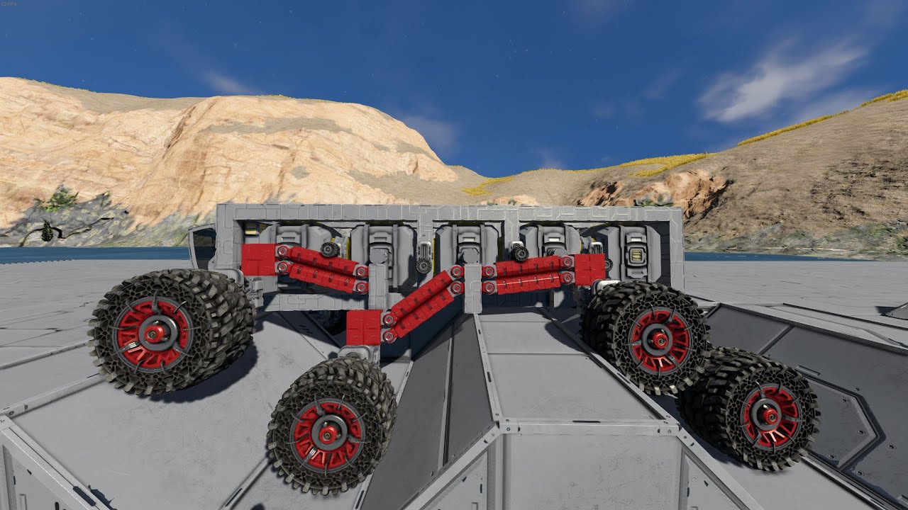 Custom Space Engineers Suspension (No Modded blocks)