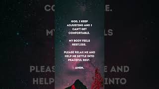 CAN’T GET COMFORTABLE? 🤍 FIND REST 🙏 #shorts #DailyPrayer #PrayerForRest