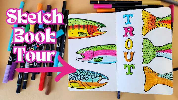 SKETCHBOOK TOUR!  My first mixed-media sketchbook!