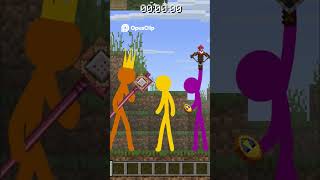 Stick Figure Combat Erupts, Teleports &amp; Builds The End Portal! #alanbecker #gaming #stickman