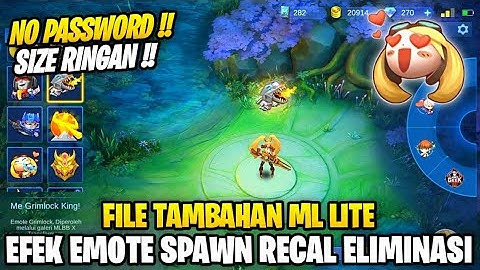Data Open Full Hd Efek Emote, Recal, Spawn, Eliminasi Terbaru Patch Julian | File Tambahan Ml Lite