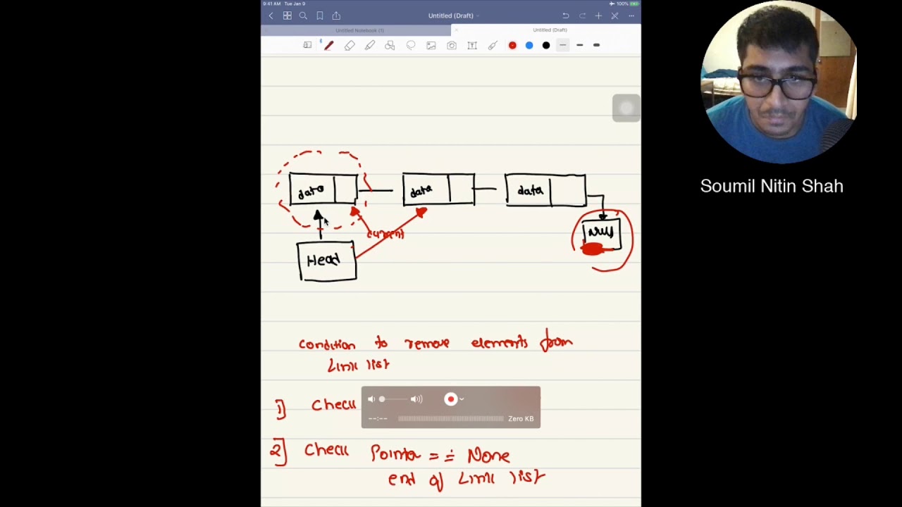 How to remove Elements in Singly Link List Python Explained - YouTube