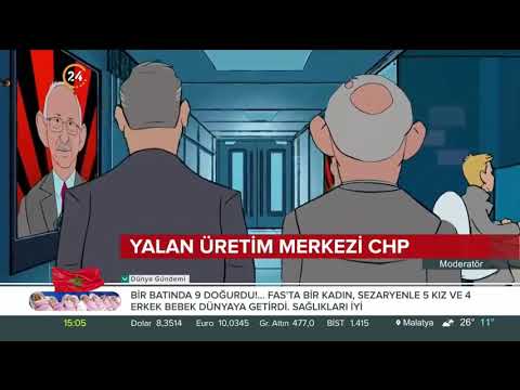 ❝YALAN ÜRETİM MERKEZİ❞AK Parti'nin resmi sosyal medyadan CHP için hazırlanmış çizgi film videosu