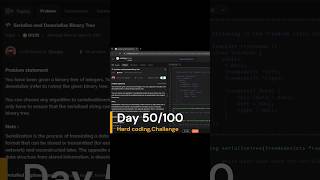Day 50/100 : Hard coding challenge✨🚀🎯#dsa #coding #100dayschallenge #tech#programming #youtubeshorts