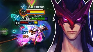картинка: Игровой процесс Wild Rift Yone Baron Lane в 18 сезоне (сборка и руны)
