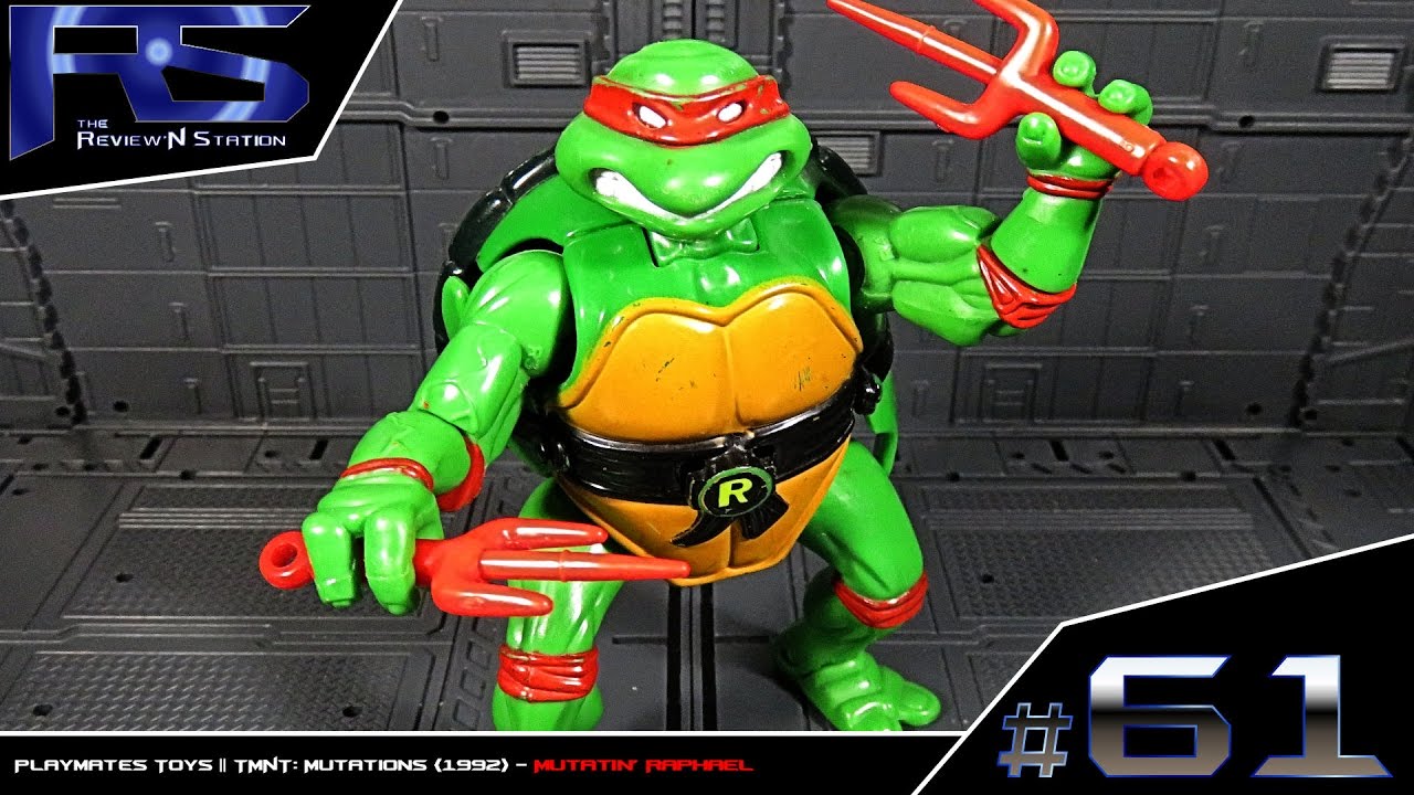 Review'N Station #61: Playmates Toys TMNT Mutations 1992 Mutatin' Raphael action figure review