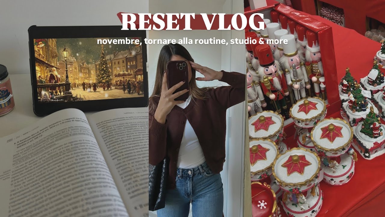 RESET VLOG: novembre, tornare alla routine, studio & more 