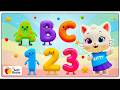 Preschool Learning activities for 3 year olds at home | Learn ABC Phonics Shapes Numbers Colors 🌈