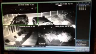 Surveillance Video - Cars Shake During American Canyon Quake