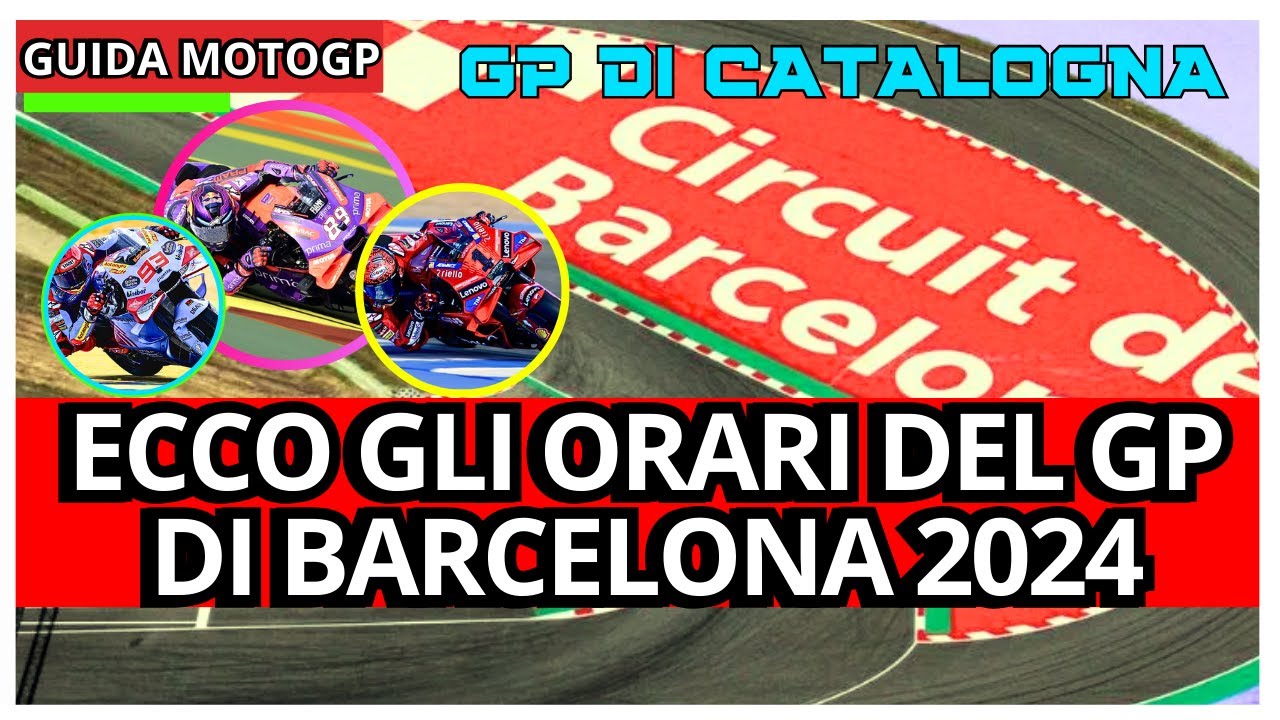 ECCO Tutti gli Orari TV di Sky e TV8 per il GP di Catalogna | MotoGP ...