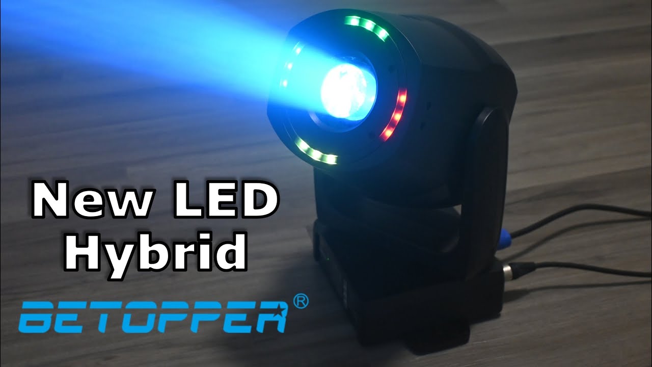Обзор светодиодного гибридного вращающегося сценического прожектора Betopper BSW200 мощностью 200 Вт