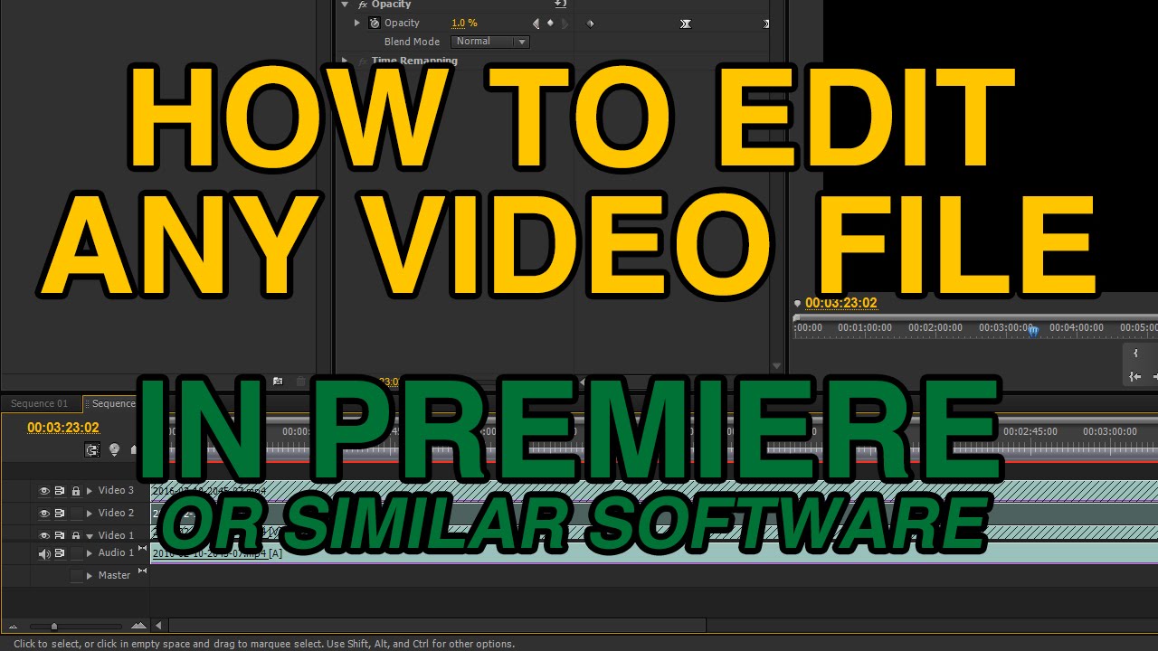 'File not supported' Solution without converting - Adobe Premiere or similar software