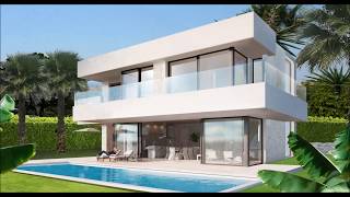 New villa for sale on the second line beach in Estepona