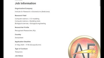 Postdoc in Computational Structural Biology, Institute in Biomedicine (Bellinzona), Switzerland