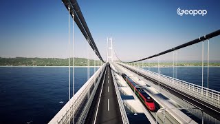 Come sarà il Ponte sullo stretto di Messina? Il modello 3D dai progetti originali - Geopop/Webuild