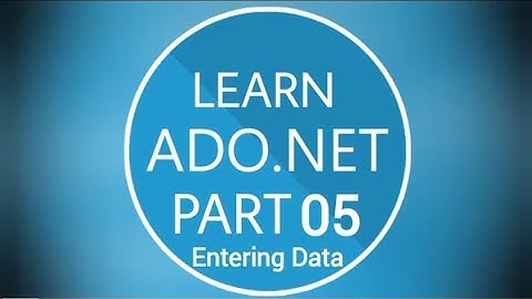 Learn #Ado.net Part 05 (Entering Data in Database table) for #free only on #Soft #Tech #Online.