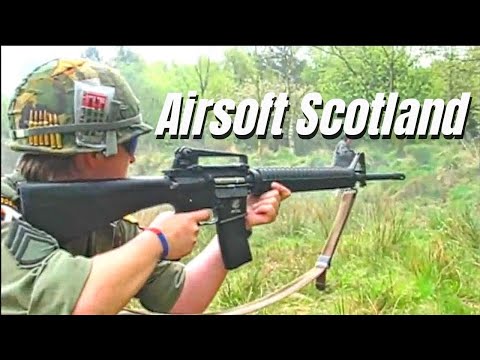 Airsoft War M60 M16, LAW 80 Rocket "The Fort" Scotland