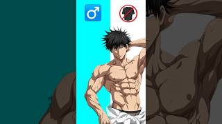 JJK Characters in Shirtless Way #anime #animeedit #editing #jjk #shorts