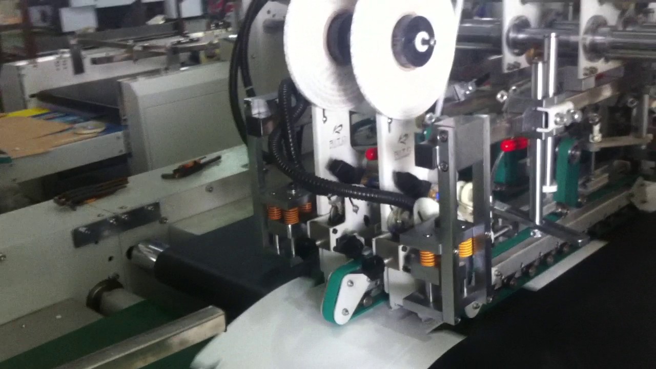 Automatic Doublesided Tape Gluing Machine YouTube