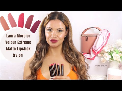 Laura Mercier Velour Extreme Matte Lipstick try on-thumbnail
