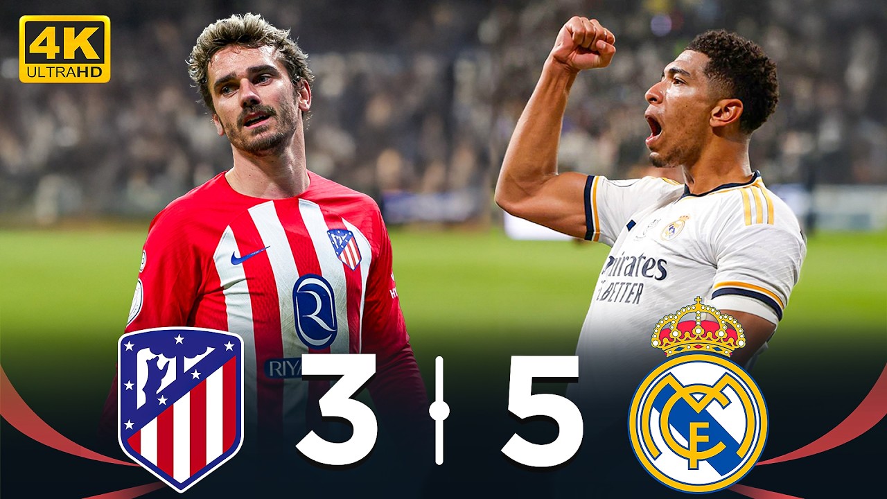Безумное и захватывающее дерби ⚡ Реал Мадрид (5-3) Атлетико Мадрид ● Высокое качество 4K 🔥