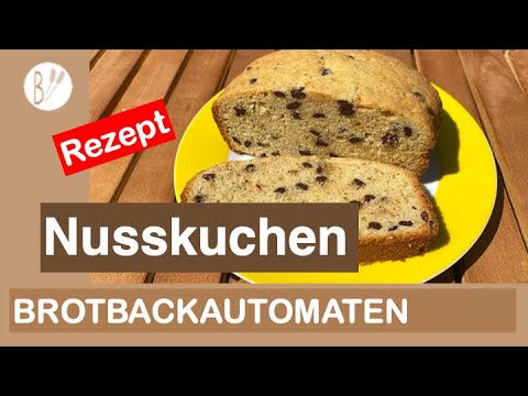 Nusskuchen -Brotbackautomat Rezept– schokoladig und mmmh.