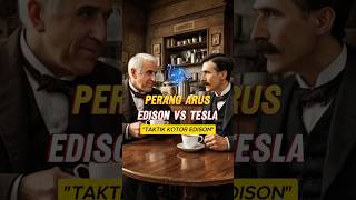 Thomas Edison (DC) vs Nikola Tesla (AC). Edison bermain kotor dalam perang arus ini? #fakta #sejarah