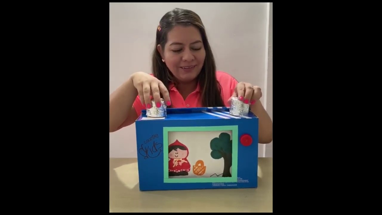 Aprovecha elementos reciclables para hacer un divertido televisor