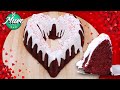 Torta RED VELVET en forma de corazón para SAN VALENTÍN ❤️| Muve Flavors