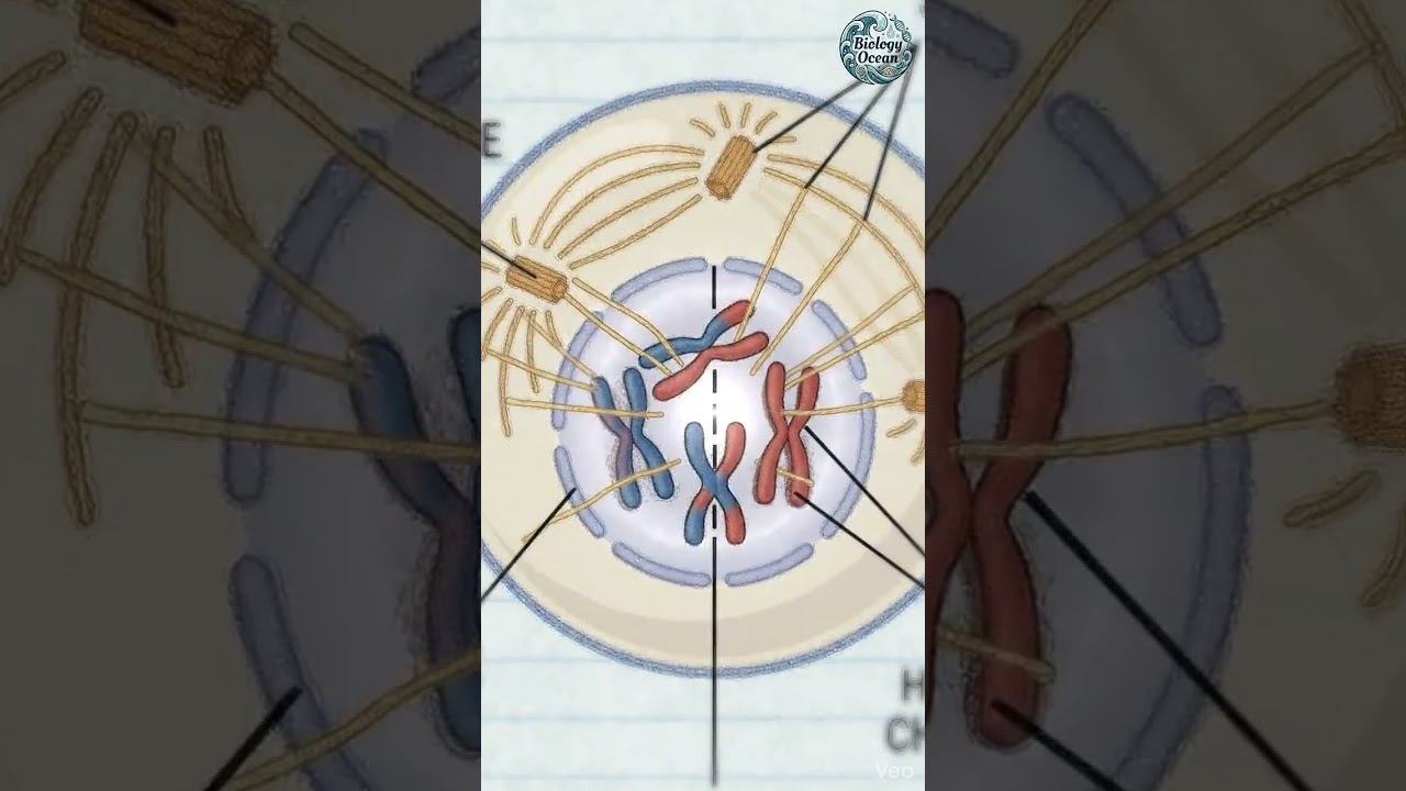 Metaphase 1 (part 2) I Explained | Meiosis Step-by-Step Animation#shorts