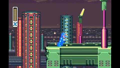 MegaMan X 100% walkthrough part 1 Highway Stage-Beginning.avi