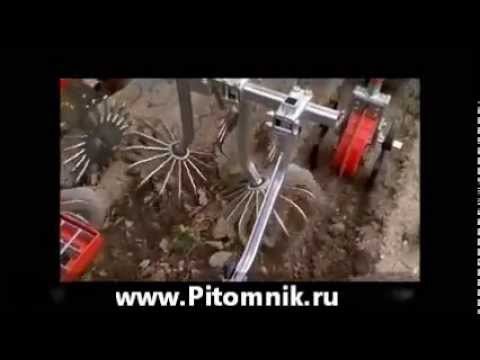 культиватор для питомников, для чеснока, посадок 2 - YouTube