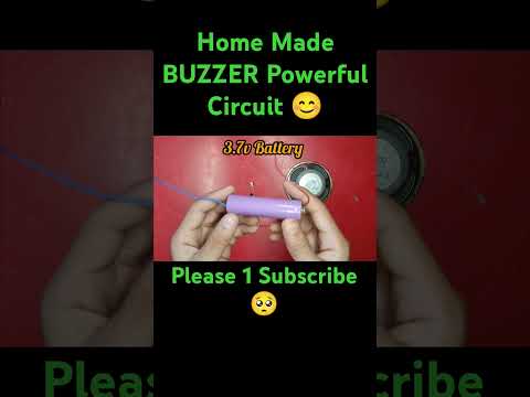 How To Make A Powerful Buzzer Circuit At Home Made Please Like Shere Subscribe Comment Please