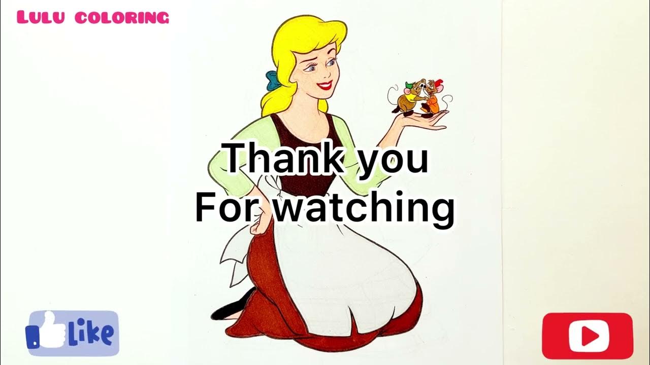 princess-cinderella-disney-1950-how-to-color-book-easily-youtube