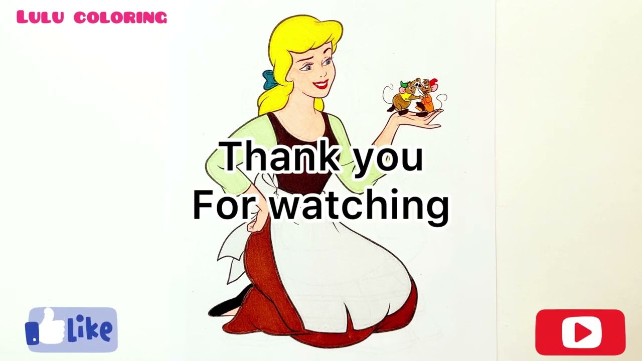 Princess Cinderella Disney 1950 How To Color Book Easily YouTube Princess Cinderella Disney 1950 How To Color Book Easily YouTube