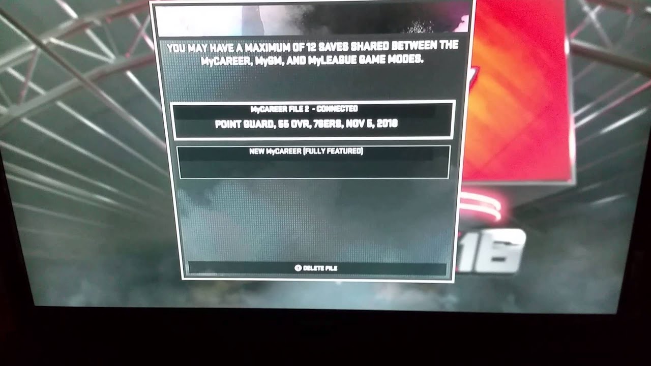 Nba2k16 MyCareer Save File Corrupted YouTube