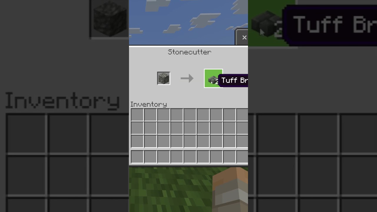 How to Make Tuff Brick Slabs With a Stone Cutter in Minecraft 