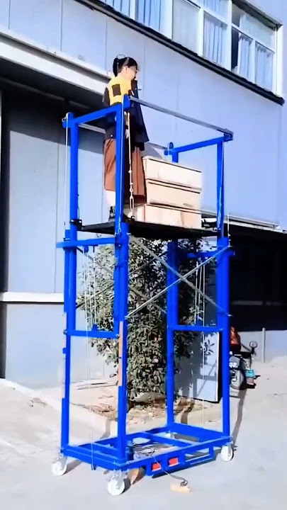 Movable and portable electric scaffold lift platform 2m-12m 300kg  #lifter #lifting