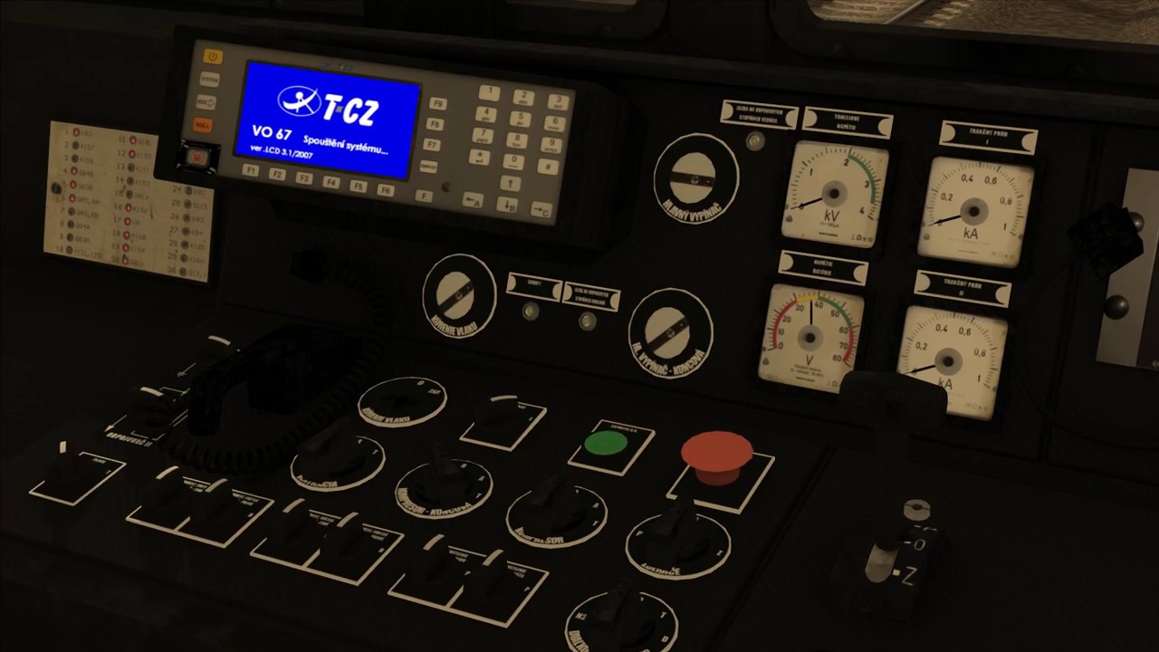 Nahození lokomotivy 131 v simulátoru TS2020