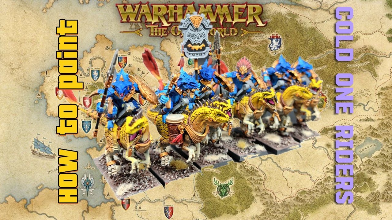 How to paint Lizardmen Cold One Riders