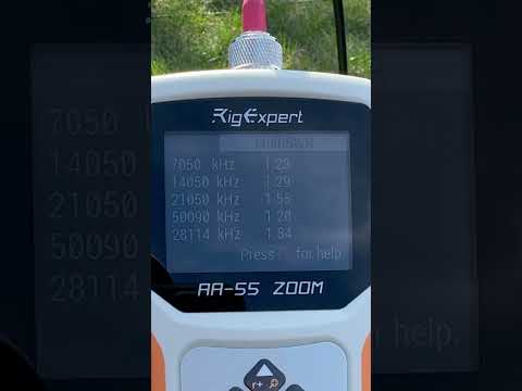 RigExpert Analyzer Testing EFHW antenna
