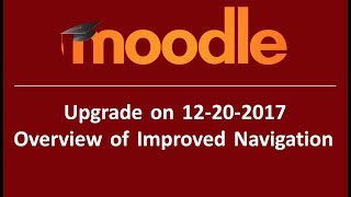 Moodle Walkthrough: Updated Navigation