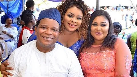 Lovely Couple! Ireti Osayemi, her husband and Ronke Oshodi-Oke storms at Dayo Amusa Dad Burial