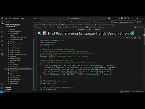 Find Programming Language Trends Using Python | Data Visualization Tutorial