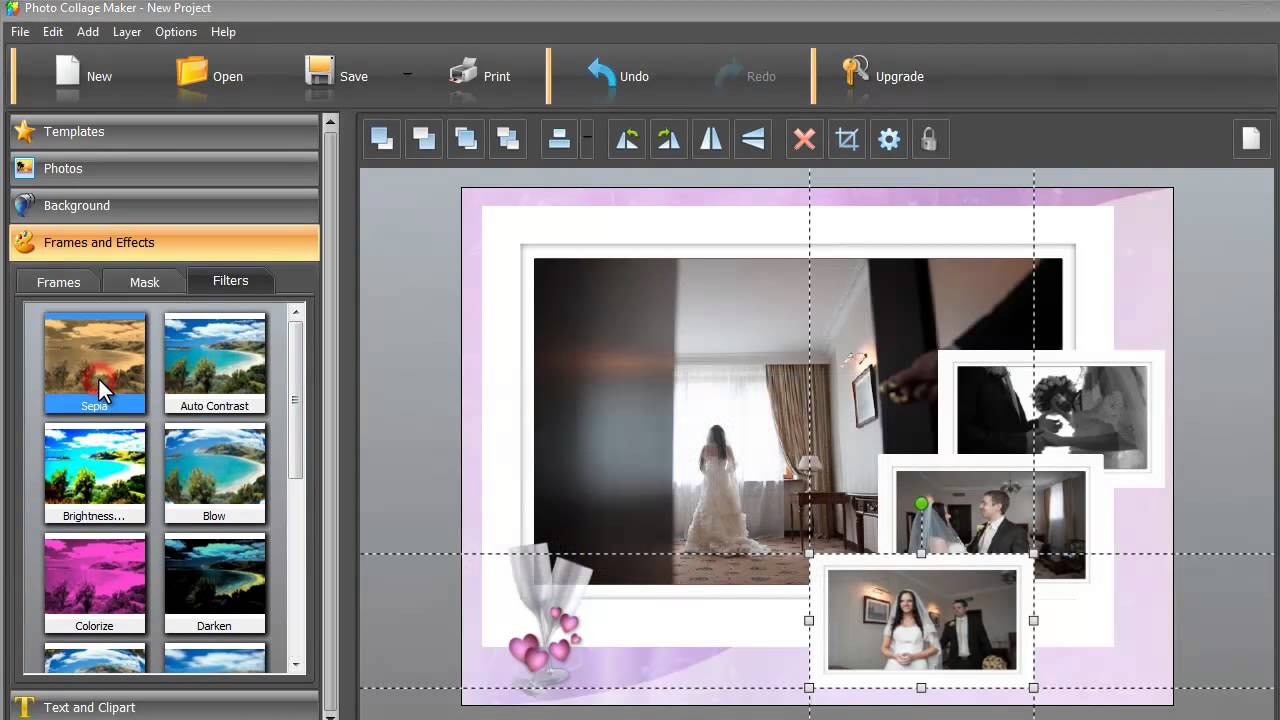 wedding collage templates