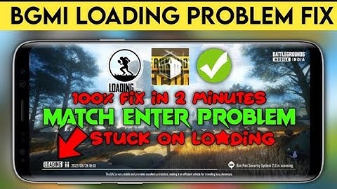 BGMI LOADING PROBLEM FIX || BGMI LATE MATCHING PROBLEM FIX