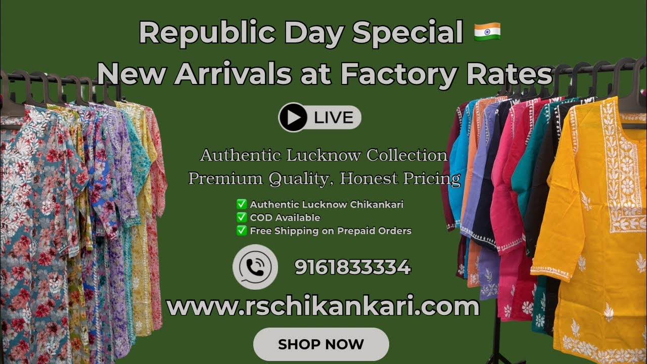 Republic Day Special 🇮🇳 | Day 3 | Biggest Deals at Factory Rates | LIVE | RS Chikankari