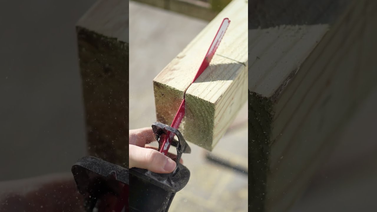 Clean Notch In A 4x4 Post Using Sawzall Shorts
